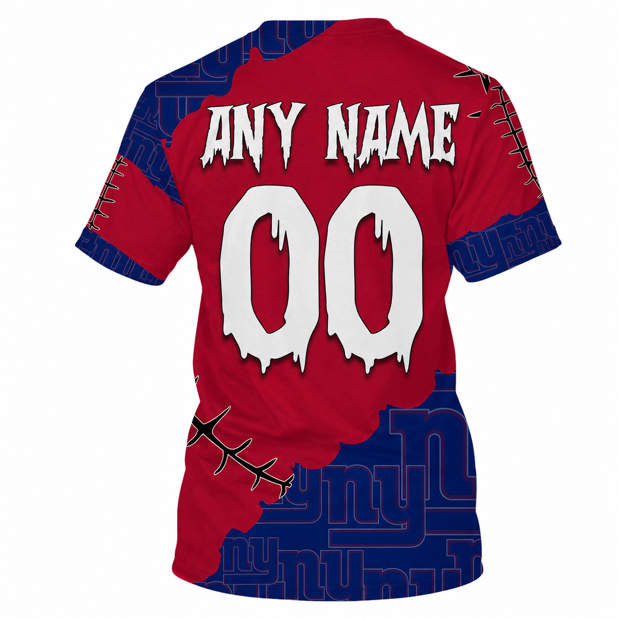 LIMITED EDITION - NEW CUSTOMIZED NFL32 NYG NEW YORK GIANTS HALLOWEEN SKULL APPAREL FOR FANS