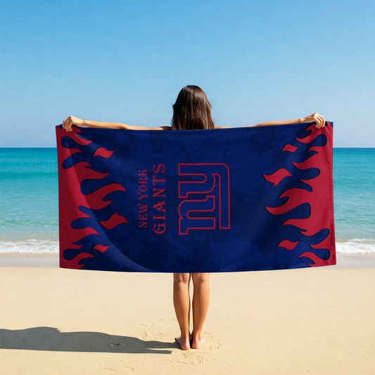 LIMITED EDITION - NEW CUSTOMIZED NFL32 NYG NEW YORK GIANTS BEACH TOWEL FOR FAN