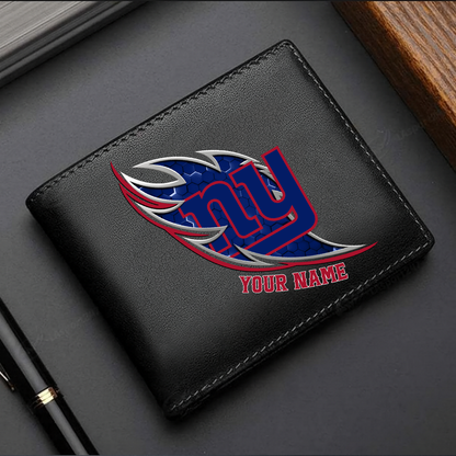 LIMITED EDITION - NEW CUSTOMIZED NFL32 NYG NEW YORK GIANTS LEATHER WALLET