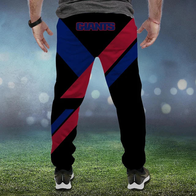 LIMITED EDITION - NEW CUSTOMIZED NFL32 NYG NEW YORK GIANTS SWEATPANTS