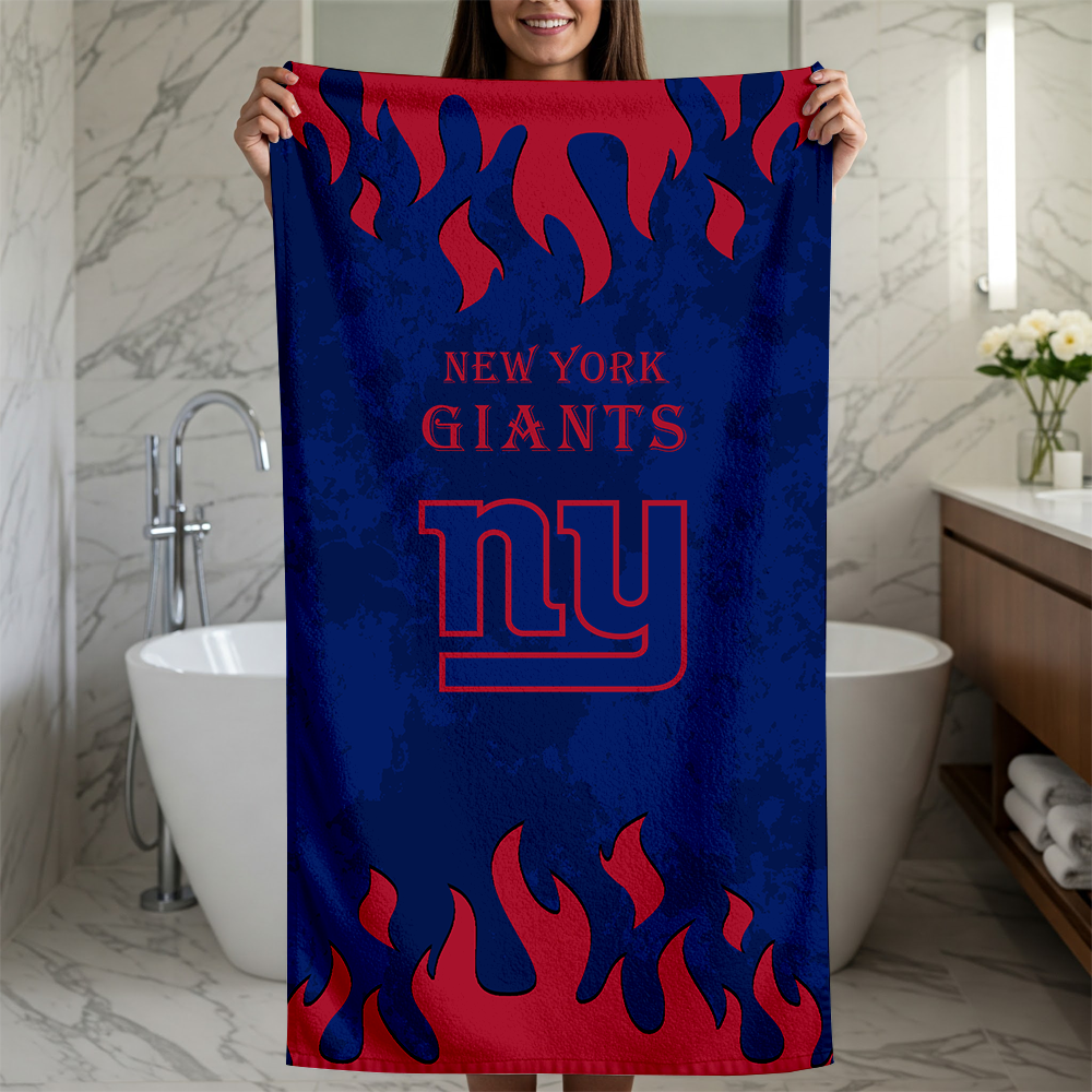 LIMITED EDITION - NEW CUSTOMIZED NFL32 NYG NEW YORK GIANTS BEACH TOWEL FOR FAN