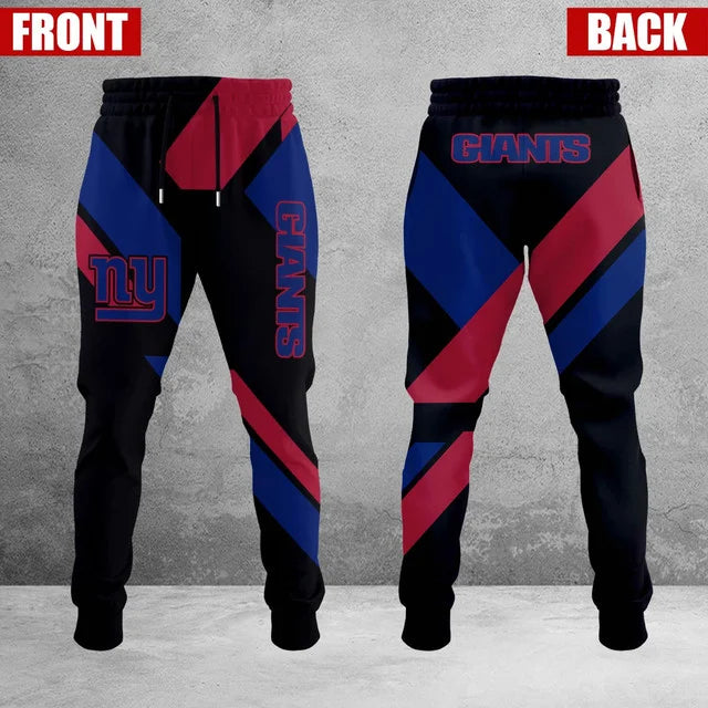 LIMITED EDITION - NEW CUSTOMIZED NFL32 NYG NEW YORK GIANTS SWEATPANTS