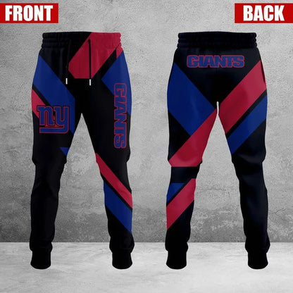 LIMITED EDITION - NEW CUSTOMIZED NFL32 NYG NEW YORK GIANTS SWEATPANTS
