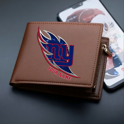 LIMITED EDITION - NEW CUSTOMIZED NFL32 NYG NEW YORK GIANTS LEATHER WALLET