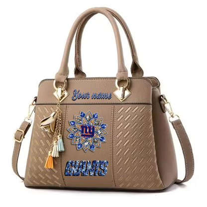 LIMITED EDITION - NEW CUSTOMIZED NFL32 NYG NEW YORK GIANTS WOMEN'S ZIP HANDBAG MULTICOLOR