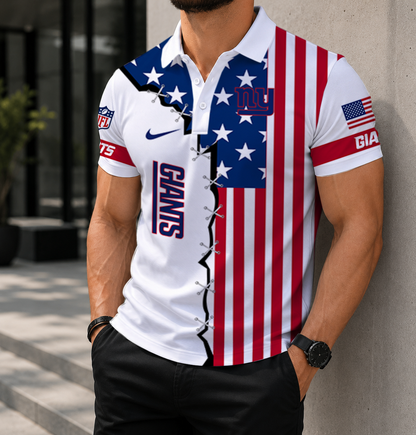 LIMITED EDITION - NEW CUSTOMIZED NFL32 NYG NEW YORK GIANTS POLO SHIRT, ZIP POLO SHIRT & T-SHIRTS