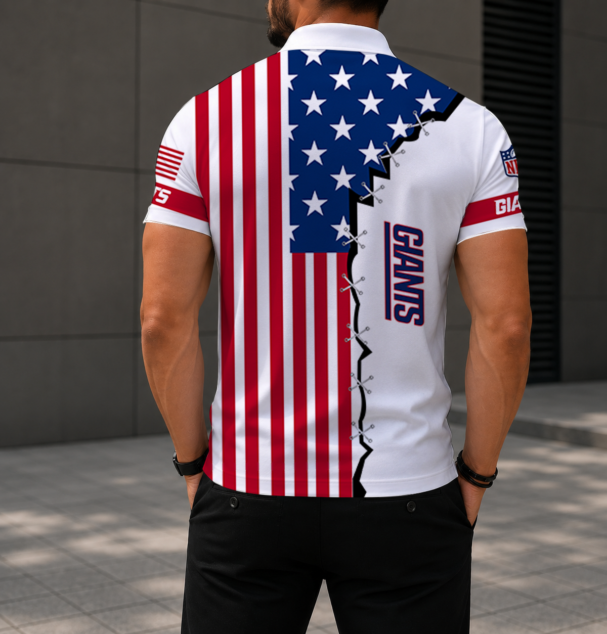 LIMITED EDITION - NEW CUSTOMIZED NFL32 NYG NEW YORK GIANTS POLO SHIRT, ZIP POLO SHIRT & T-SHIRTS