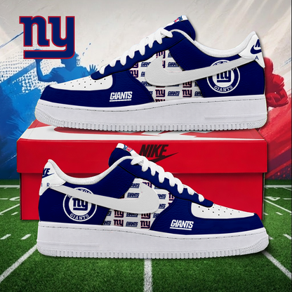MEGA SALE - NEW CUSTOMIZED NFL32 NYG NEW YORK GIANTS AF1 SNEAKERS