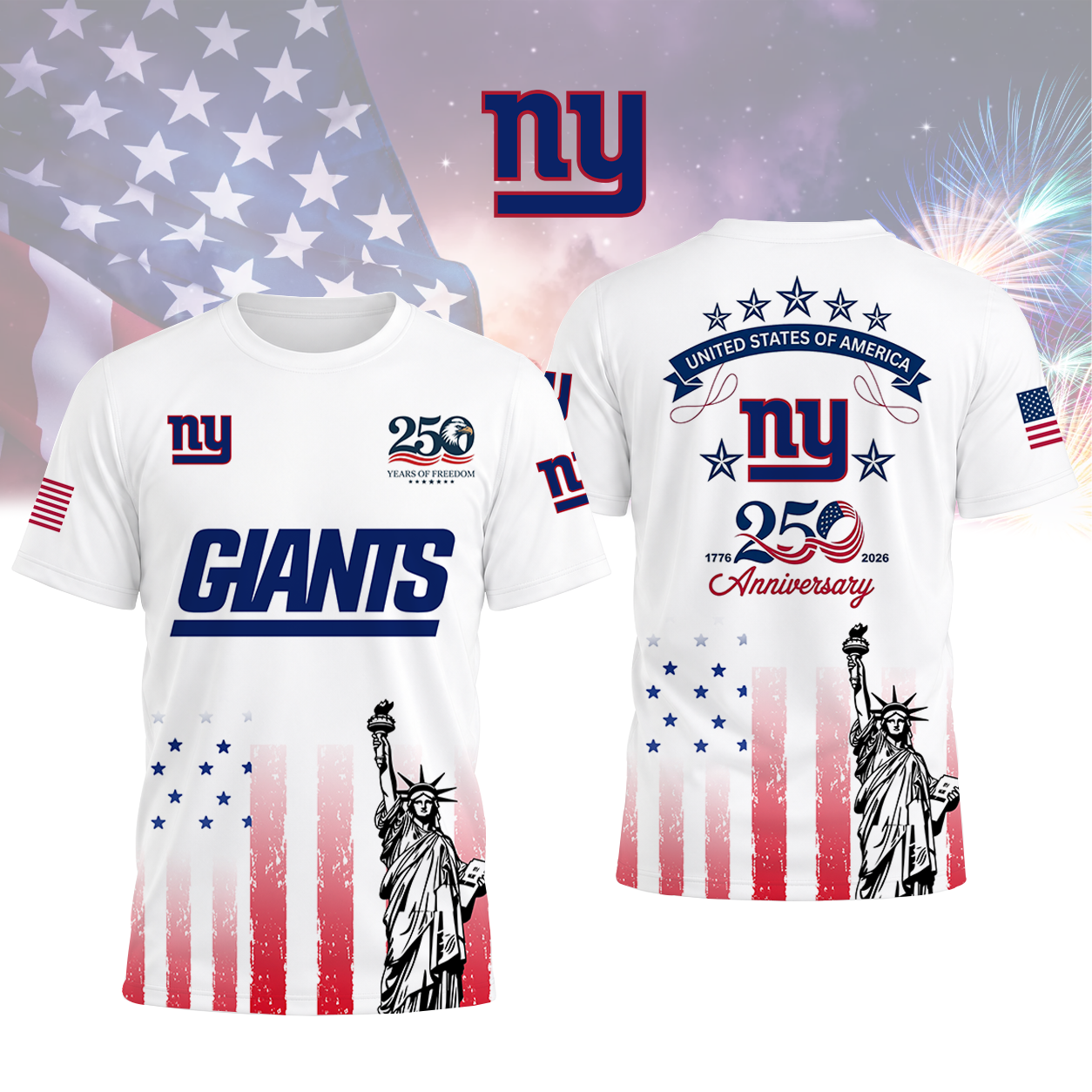 LIMITED EDITION - NEW CUSTOMIZED NFL32 NYG NEW YORK GIANTS T-SHIRT, POLO SHIRT, ZIP POLO SHIRT, SWEATSHIRT, HOODIE & ZIP HOODIE