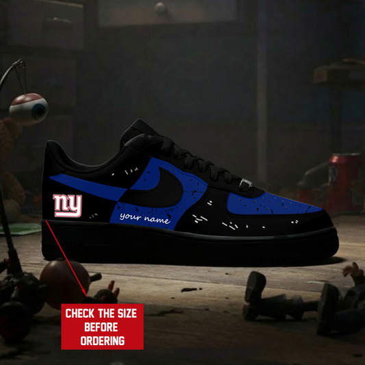 [SPECIAL OFFER] NEW CUSTOMIZED NFL32 NYG NEW YORK GIANTS AF1 SNEAKERS