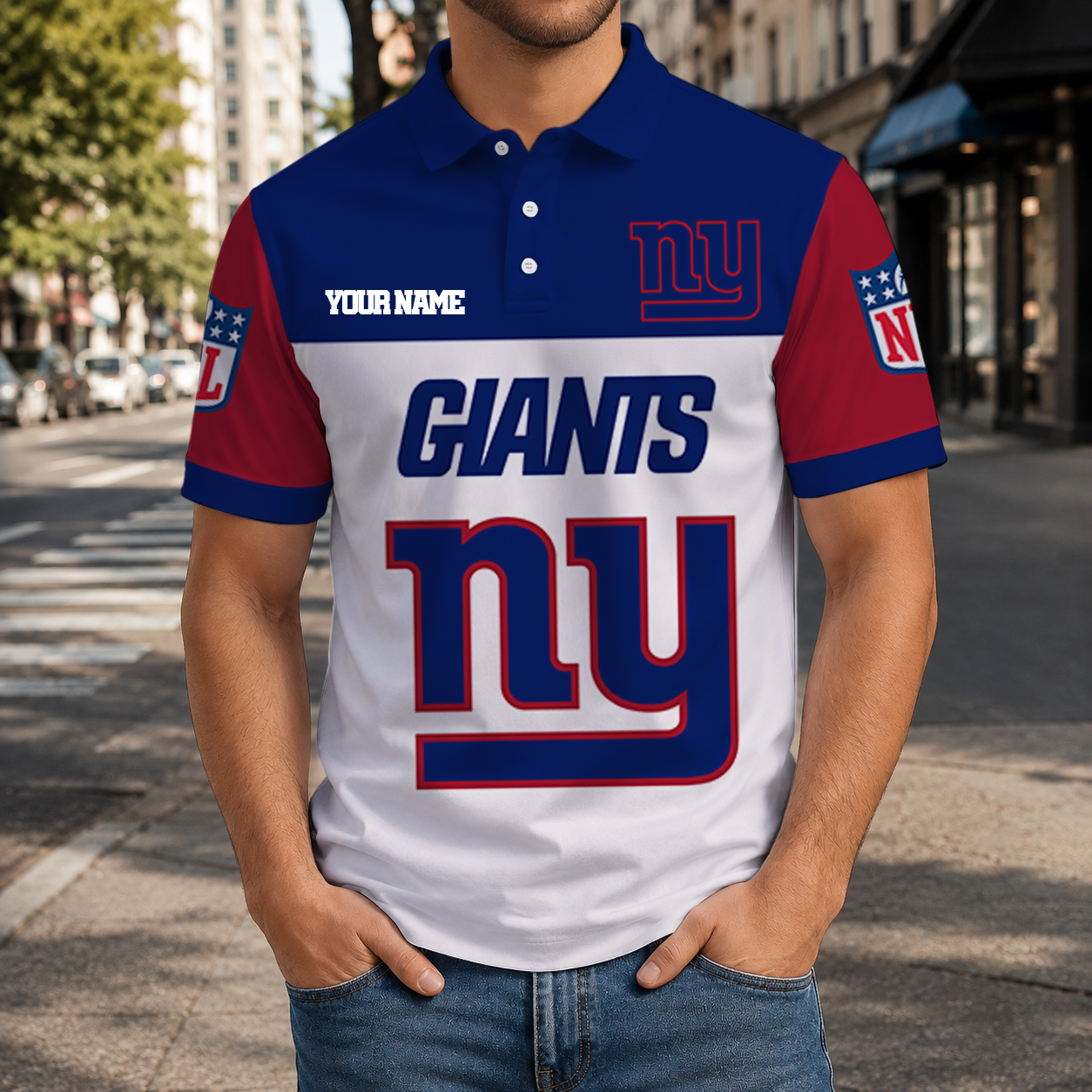 LIMITED EDITION - NEW CUSTOMIZED NFL32 NYG NEW YORK GIANTS T-SHIRT, POLO SHIRT, ZIP POLO SHIRT, SWEATSHIRT, HOODIE & ZIP HOODIE