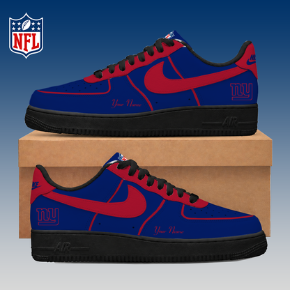 LIMITED EDITION - NEW CUSTOMIZED NFL32 NYG NEW YORK GIANTS AF1 SNEAKERS