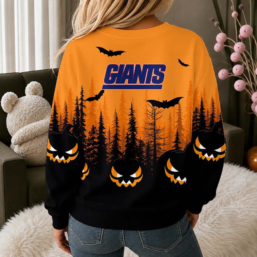 [SPECIAL OFFER] NEW CUSTOMIZED NFL32 NYG NEW YORK GIANTS UNISEX HALLOWEEN SWEATSHIRT