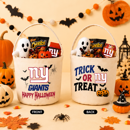 [SPECIAL OFFER] NEW CUSTOMIZED NFL32 NYG NEW YORK GIANTS HALLOWEEN BASKET