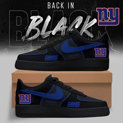 LIMITED EDITION - NEW CUSTOMIZED NFL32 NYG NEW YORK GIANTS AF1 SNEAKERS