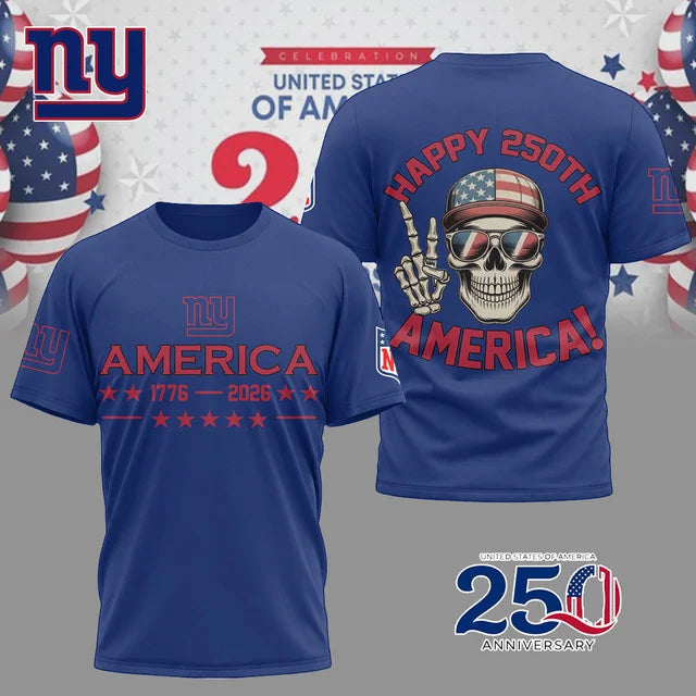LIMITED EDITION - NEW CUSTOMIZED NFL32 NY GIANTS UNISEX T-SHIRT, SWEATSHIRT, HOODIE & ZIP HOODIE