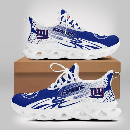 LIMITED EDITION - NEW CUSTOMIZED NFL32 NYG NEW YORK GIANTS UNISEX MAX SOUL SHOES