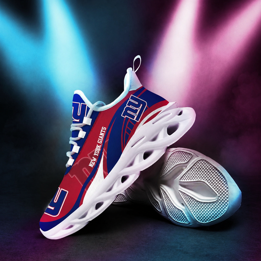 LIMITED EDITION - NEW CUSTOMIZED NFL32 NYG NEW YORK GIANTS UNISEX MAX SOUL SHOES