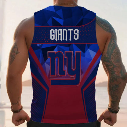 LIMITED EDITION - NEW CUSTOMIZED NFL32 NY GIANTS UNISEX TANK TOP
