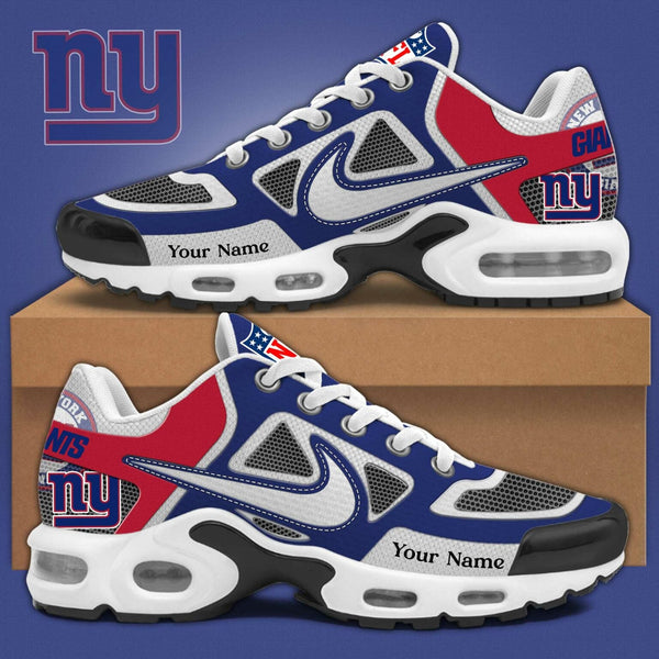 LIMITED EDITION - NEW CUSTOMIZED NFL32 NYG NEW YORK GIANTS UNISEX AIR MAX PLUS SNEAKERS