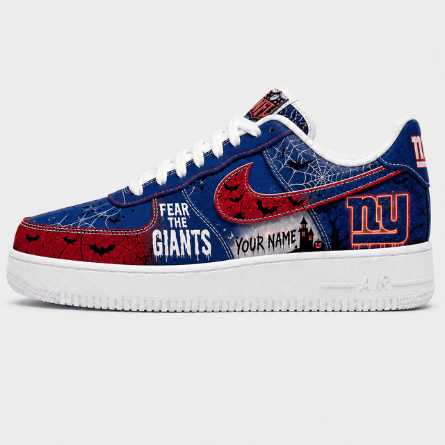 [SPECIAL OFFER] NEW CUSTOMIZED NFL32 NYG NEW YORK GIANTS HALLOWEEN AF1 SHOES
