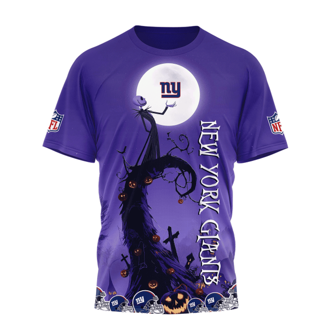 [SPECIAL OFFER] NEW CUSTOMIZED NFL32 NYG NEW YORK GIANTS HALLOWEEN THE NIGHTMARE APPAREL