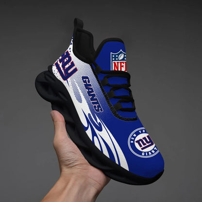 LIMITED EDITION - NEW CUSTOMIZED NFL32 NYG NEW YORK GIANTS UNISEX MAX SOUL SHOES