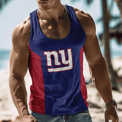 [SPECIAL OFFER] NEW CUSTOMIZED NFL32 NYG NEW YORK GIANTS UNISEX TANK TOP