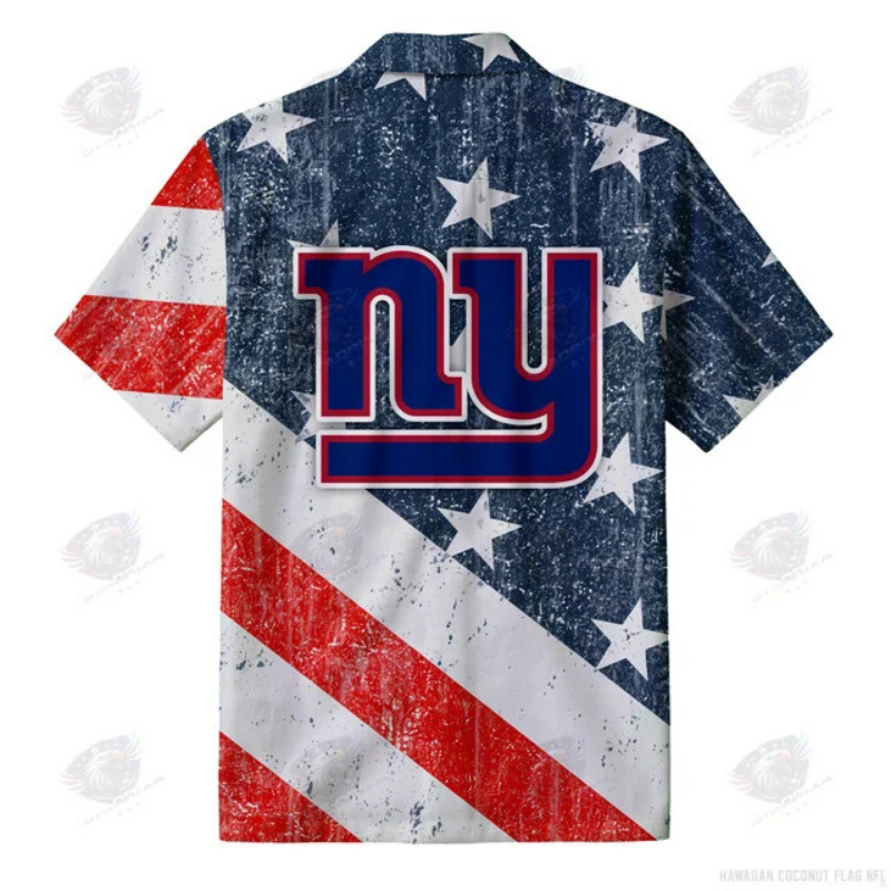LIMITED EDITION - NEW CUSTOMIZED NFL32 NYG NEW YORK GIANTS PATRIOTIC 250 USA HAWAIIAN SHIRT