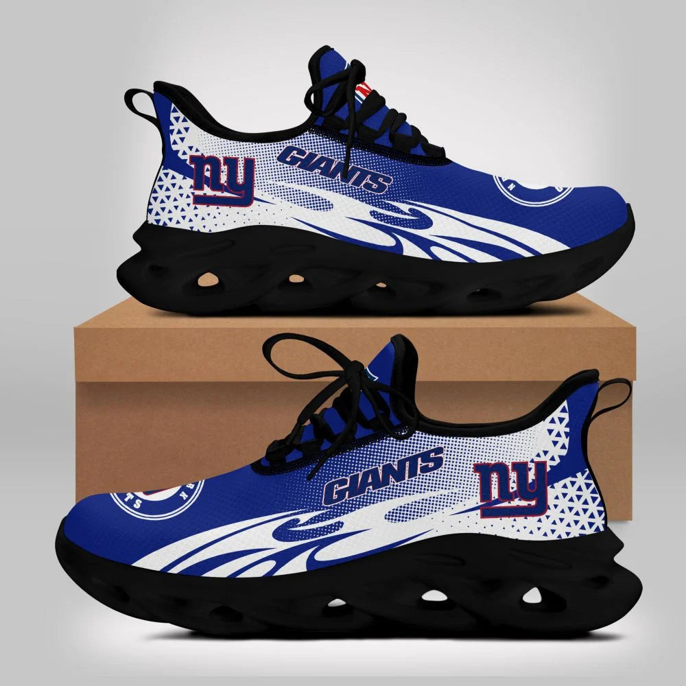 LIMITED EDITION - NEW CUSTOMIZED NFL32 NYG NEW YORK GIANTS UNISEX MAX SOUL SHOES