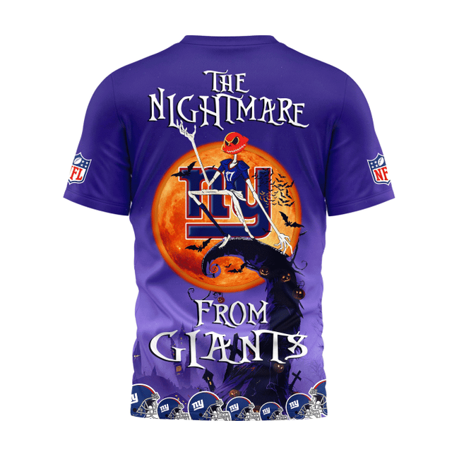 [SPECIAL OFFER] NEW CUSTOMIZED NFL32 NYG NEW YORK GIANTS HALLOWEEN THE NIGHTMARE APPAREL