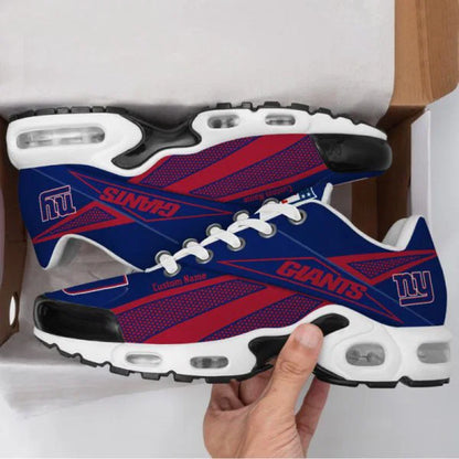 LIMITED EDITION - NEW CUSTOMIZED NFL32 NYG NEW YORK GIANTS AIR MAX PLUS SNEAKERS