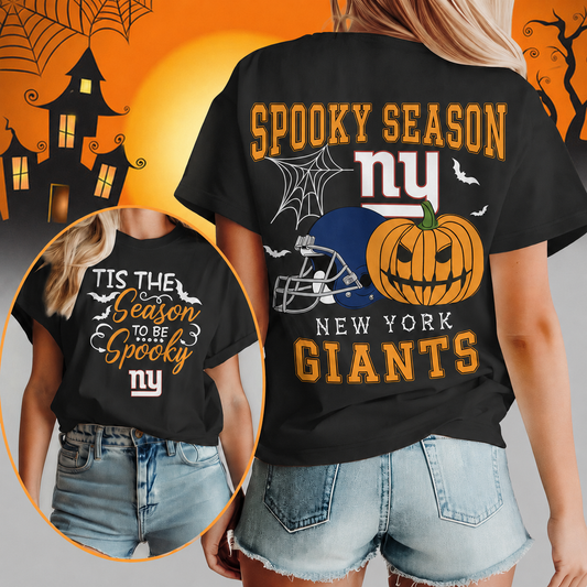 LIMITED EDITION - NEW CUSTOMIZED NFL32 NYG NEW YORK GIANTS  HALLOWEEN T-SHIRT, HOODIE & ZIP HOODIE