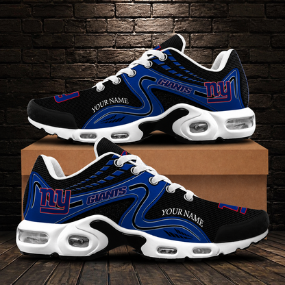 LIMITED EDITION - NEW CUSTOMIZED NFL32 NYG NEW YORK GIANTS AIR MAX PLUS SNEAKERS