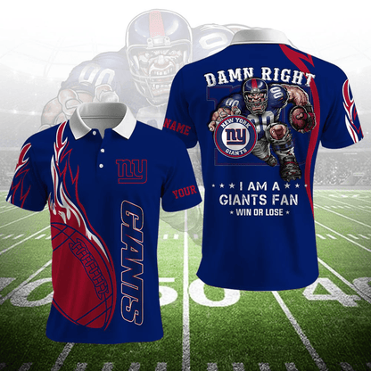 LIMITED EDITION - NEW CUSTOMIZED NFL32 NYG NEW YORK GIANTS UNISEX T-SHIRT, POLO, HOODIE & JACKETS
