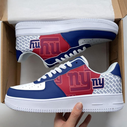 [SPECIAL OFFER] NEW CUSTOMIZED NFL32 NYG NEW YORK GIANTS AF1 SNEAKERS