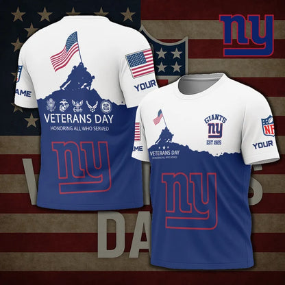 LIMITED EDITION - NEW CUSTOMIZED NFL32 NY GIANTS UNISEX T-SHIRT, SWEATSHIRT, HOODIE & ZIP HOODIE