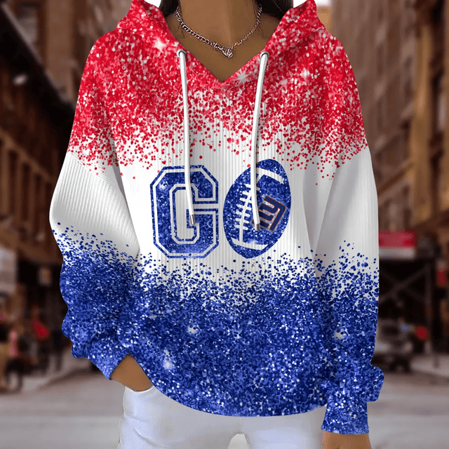 [SPECIAL OFFER] NEW CUSTOMIZED NFL32 NYG NEW YORK GIANTS RIBBED HOODIE & SWEATSHIRT