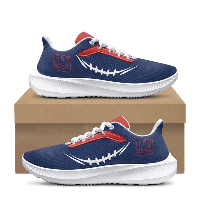 [SPECIAL OFFER] NEW CUSTOMIZED NFL32 NYG NEW YORK GIANTS ROAD RUNNING SHOES