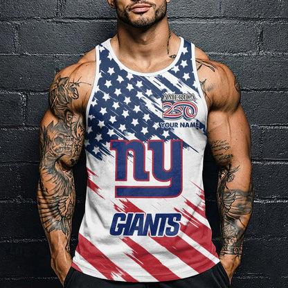 LIMITED EDITION - NEW CUSTOMIZED NFL32 NYG NEW YORK GIANTS UNISEX TANK TOP