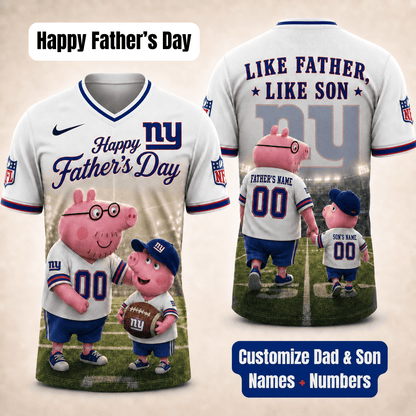 [FATHER'S DAY] NEW CUSTOMIZED NFL32 NYG NEW YORK GIANTS FOOTBALL JERSEY