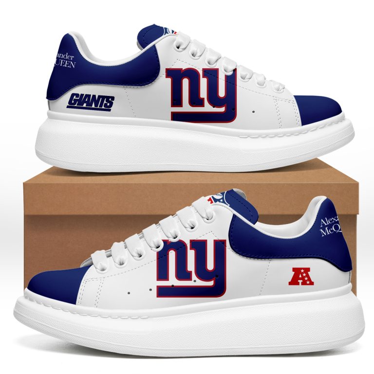 [SPECIAL OFFER] NEW CUSTOMIZED NFL32 NYG NEW YORK GIANTS MCQUEEN SHOES