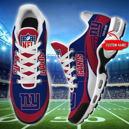 LIMITED EDITION - NEW CUSTOMIZED NFL32 NYG NEW YORK GIANTS AIR MAX PLUS SNEAKERS