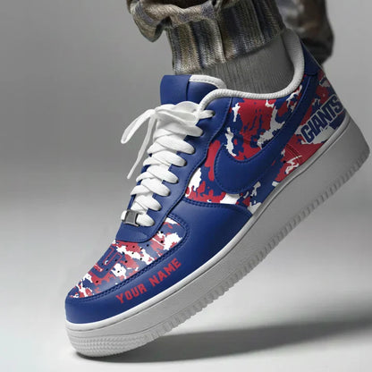 [SPECIAL OFFER] NEW CUSTOMIZED NFL32 NYG NEW YORK GIANTS AF1 SNEAKERS