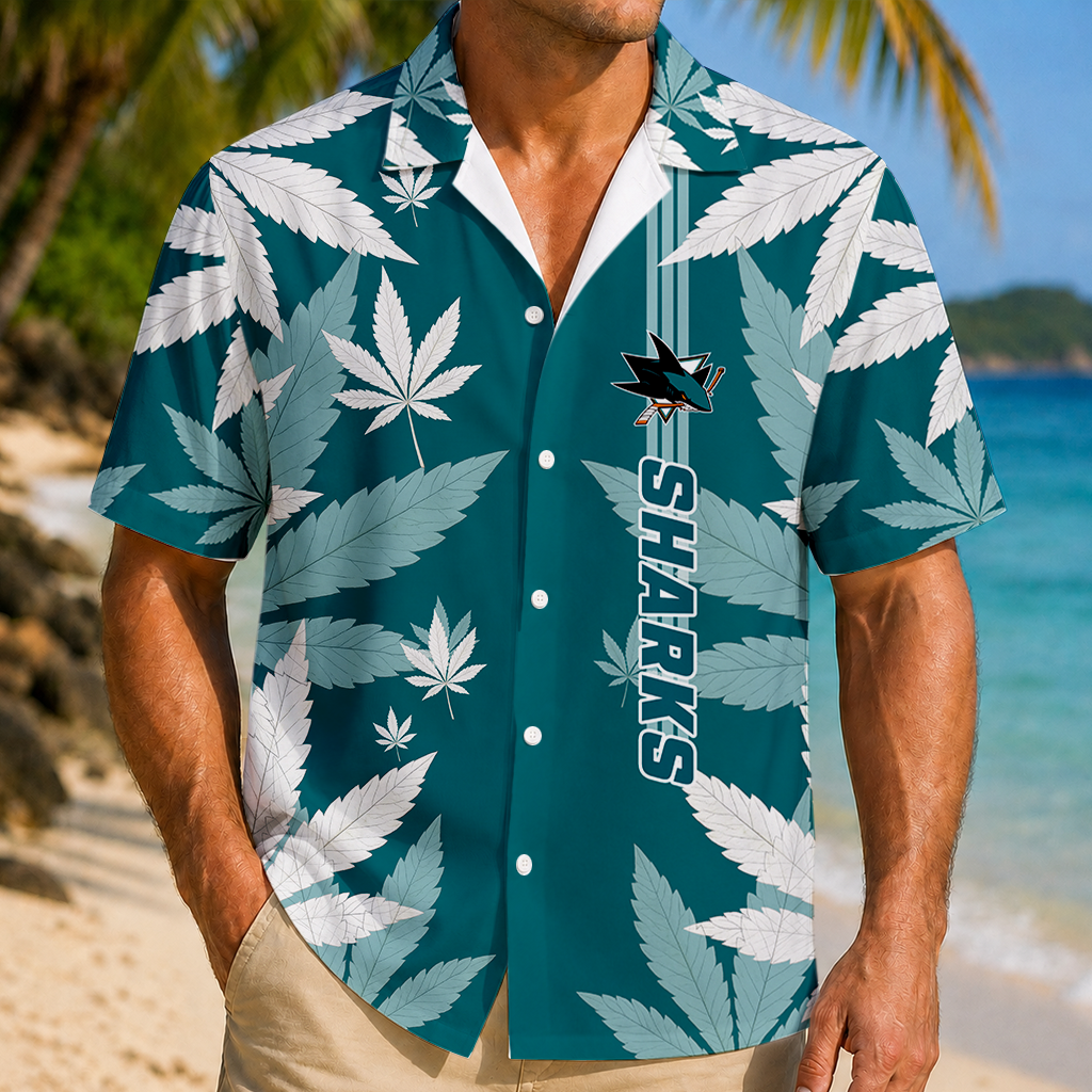 LIMITED EDITION - NEW CUSTOMIZED NHL32 SJS SAN JOSE SHARKS UNISEX HAWAIIAN SHIRT