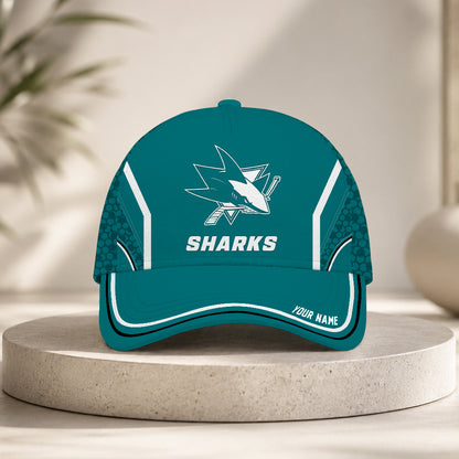 VIRAL EDITION - NEW CUSTOMIZED NHL32 SJS SAN JOSE SHARKS CLASSIC CAP