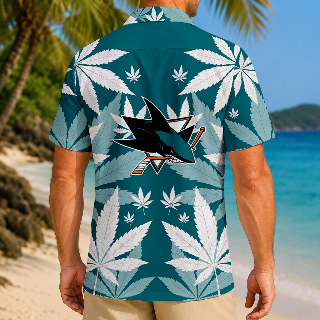 LIMITED EDITION - NEW CUSTOMIZED NHL32 SJS SAN JOSE SHARKS UNISEX HAWAIIAN SHIRT