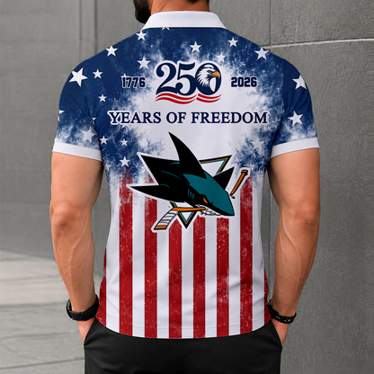 LIMITED EDITION - NEW CUSTOMIZED NHL32 SJS SAN JOSE SHARKS POLO SHIRT, ZIP POLO SHIRT & T-SHIRTS