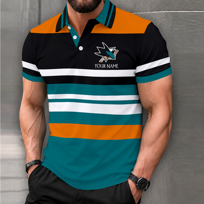LIMITED EDITION - NEW CUSTOMIZED NHL32 SJS SAN JOSE SHARKS T-SHIRT, POLO SHIRT, ZIP POLO SHIRT, SWEATSHIRT, HOODIE & ZIP HOODIE