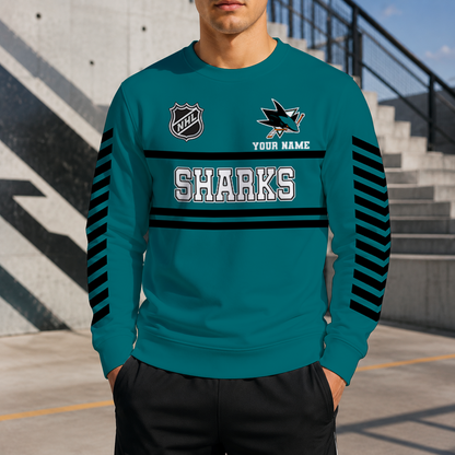 VIRAL EDITION - NEW CUSTOMIZED NHL32 SJS SAN JOSE SHARKS UNISEX SWEATSHIRT